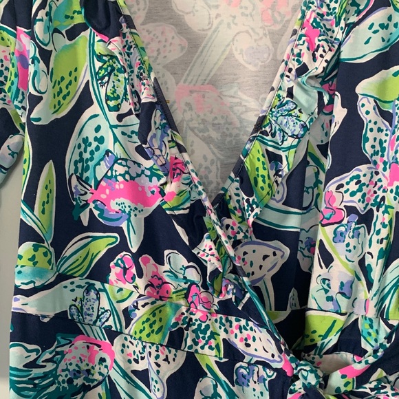 Lilly Pulitzer Pink and Gold Dress - Picture 3 of 4